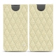 Lederschutzhülle Samsung Galaxy S10 - Ivoire - Couture ( Sleek P C12 - White ) 