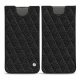 Lederschutzhülle Samsung Galaxy S10 - Ebène - Couture ( Sleek P C12 - Black ) 