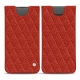 Custodia in pelle Samsung Galaxy S10 - Papaye - Couture ( Pantone 180C ) 