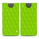 Lederschutzhülle Samsung Galaxy S10 - Vert fluo - Couture