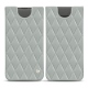 Funda de piel Samsung Galaxy S10+ - Gris - Couture ( Nappa - Pantone W428C ) 