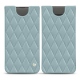 Custodia in pelle Samsung Galaxy S10+ - Bleu ciel - Couture ( Nappa - Pantone 277C ) 