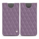 Samsung Galaxy S10+ leather pouch - Lilas - Couture ( Nappa - Pantone 2645U ) 