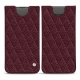 Funda de piel Samsung Galaxy S10+ - Lie de vin - Couture ( Pantone 5115C ) 