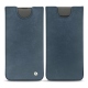 가죽 커버 Samsung Galaxy S10+ - Jean vintage ( Roughtcut - Pantone 285U  ) 