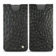 Capa em pele Samsung Galaxy S10+ - Autruche nero