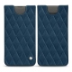Samsung Galaxy S10+ leather pouch - Blu mediterran - Couture