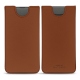 Samsung Galaxy S10+ leather pouch - Marron PU