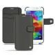 Capa em pele Samsung SM-G900 Galaxy S5 - Noir ( Nappa - Black ) 