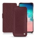 Capa em pele Samsung Galaxy S10E - Lie de vin ( Pantone 5115C ) 