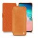 Lederschutzhülle Samsung Galaxy S10E - Mandarine vintage ( Pantone 165C ) 