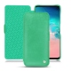 Housse cuir Samsung Galaxy S10E - Menthe vintage ( Pantone 562C ) 