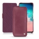 Housse cuir Samsung Galaxy S10E - Prune vintage ( Pantone 512C ) 