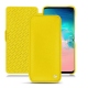 가죽 커버 Samsung Galaxy S10E - Jaune fluo