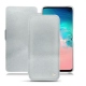 Housse cuir Samsung Galaxy S10E - Platinium ( Pantone 877C ) 