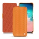 Custodia in pelle Samsung Galaxy S10E - Abaca arancio