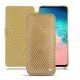 Samsung Galaxy S10E leather case - Serpent sabbia
