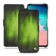 Housse cuir Samsung Galaxy S10E - Vert Patine