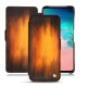 Housse cuir Samsung Galaxy S10E - Fauve Patine