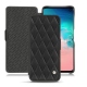 Housse cuir Samsung Galaxy S10E - Noir - Couture ( Nappa - Black ) 