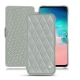 Custodia in pelle Samsung Galaxy S10E - Gris - Couture ( Nappa - Pantone W428C ) 