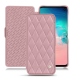 Samsung Galaxy S10E leather case - Rose - Couture ( Nappa - Pantone 2365C ) 