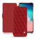 Funda de piel Samsung Galaxy S10E - Rouge - Couture ( Nappa - Pantone 199C ) 