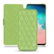 Funda de piel Samsung Galaxy S10E - Vert olive - Couture ( Nappa - Pantone 578U ) 