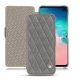 Housse cuir Samsung Galaxy S10E - Acier vintage - Couture
