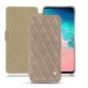 Lederschutzhülle Samsung Galaxy S10E - Taupe vintage - Couture