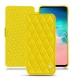 Funda de piel Samsung Galaxy S10E - Jaune fluo - Couture