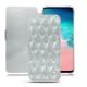 Lederschutzhülle Samsung Galaxy S10E - Platinium - Couture