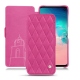 Housse cuir Samsung Galaxy S10E - Rose BB - Couture