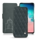Lederschutzhülle Samsung Galaxy S10E - Blu marino - Couture