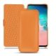 Custodia in pelle Samsung Galaxy S10E - Orange PU