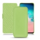 Lederschutzhülle Samsung Galaxy S10E - Vert olive PU