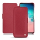 Housse cuir Samsung Galaxy S10E - Rouge passion