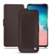 Housse cuir Samsung Galaxy S10E - Marron envoûtant