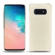 レザーケース Samsung Galaxy S10E - Blanc (  Nappa - White ) 