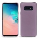 レザーケース Samsung Galaxy S10E - Lilas ( Nappa - Pantone 2645U ) 