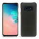 Coque cuir Samsung Galaxy S10E - Noir ( Nappa - Black ) 