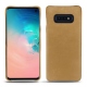 Samsung Galaxy S10E leather cover - Sable vintage ( Roughtcut - Gaucho#57254 ) 