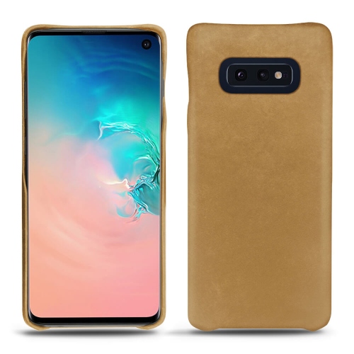 Samsung Galaxy S10E leather cases and coversSable vintage ( Pantone #9b7340 ) 