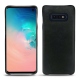 Custodia in pelle Samsung Galaxy S10E - Dark vintage ( Roughtcut - Black#5256 ) 