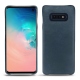 Funda de piel Samsung Galaxy S10E - Jean vintage ( Roughtcut - Pantone 285U  ) 
