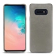 Lederschutzhülle Samsung Galaxy S10E - Acier vintage ( Pantone 403C ) 