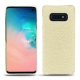 Custodia in pelle Samsung Galaxy S10E - Ivoire ( Sleek P C12 - White ) 
