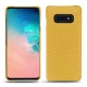 Capa em pele Samsung GaGalaxy S10E - Mimosa ( Pantone 141C ) 