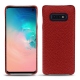 Coque cuir Samsung Galaxy S10E - Tomate ( Pantone 187C ) 