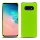 Coque cuir Samsung Galaxy S10E - Vert fluo
